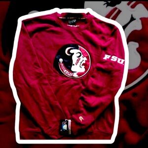 Florida State Seminoles FSU garnet stitched logo Large L pullover sweatshirt NWT